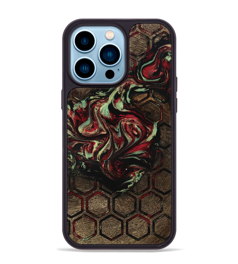 iPhone 14 Pro Max Wood Phone Case - Marlin (Pattern, 782187)