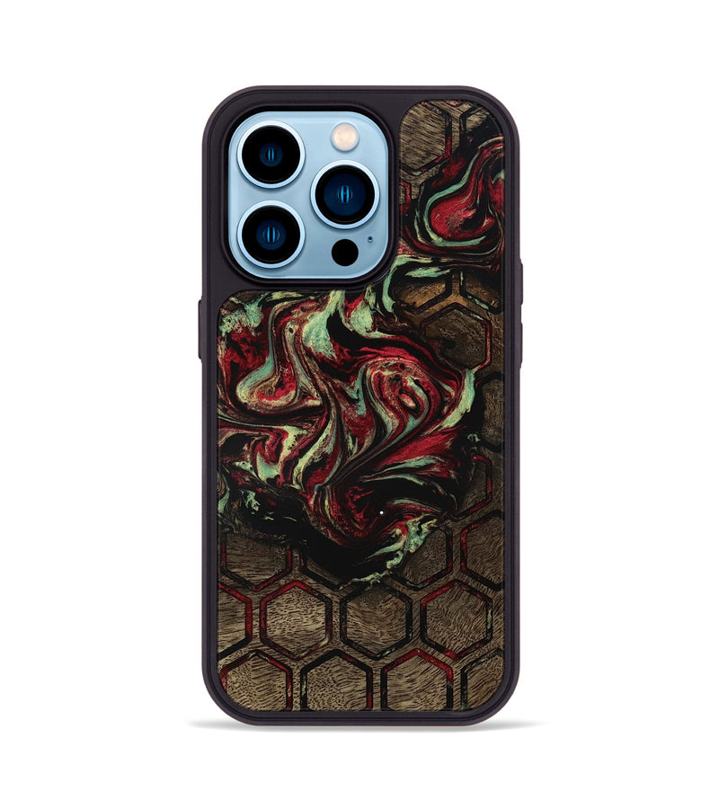 iPhone 14 Pro Wood Phone Case - Marlin (Pattern, 782187)