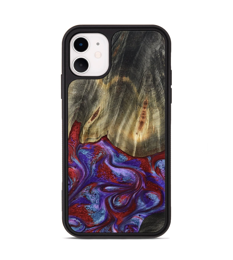 iPhone 11 Wood Phone Case - Moriah (Red, 782197)