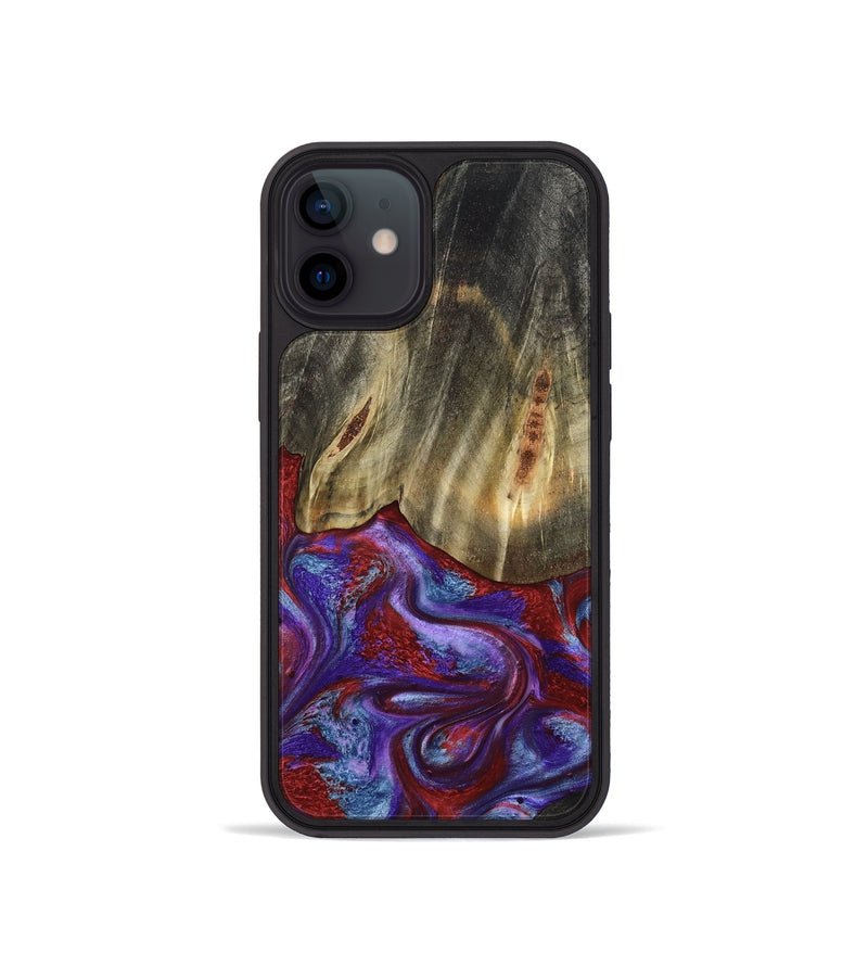 iPhone 12 mini Wood Phone Case - Moriah (Red, 782197)
