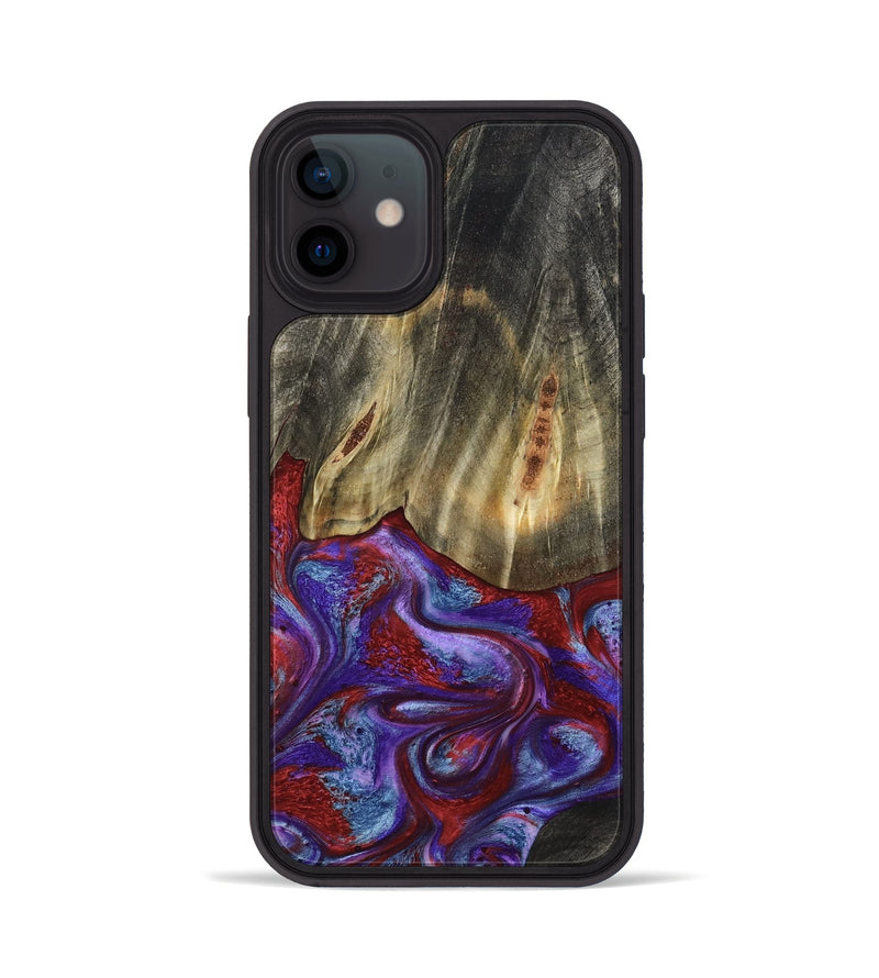 iPhone 12 Wood Phone Case - Moriah (Red, 782197)