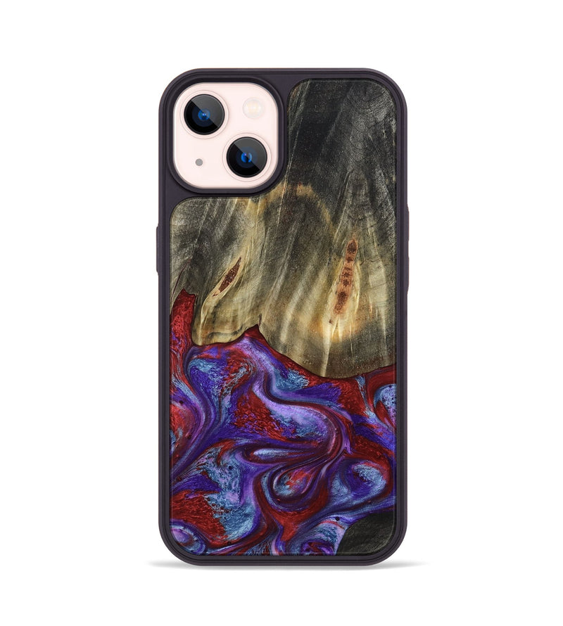 iPhone 14 Wood Phone Case - Moriah (Red, 782197)