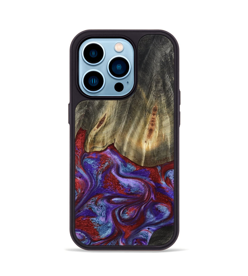 iPhone 14 Pro Wood Phone Case - Moriah (Red, 782197)