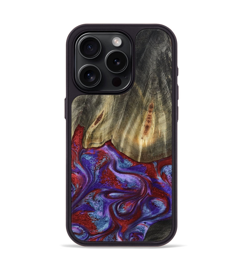 iPhone 15 Pro Wood Phone Case - Moriah (Red, 782197)