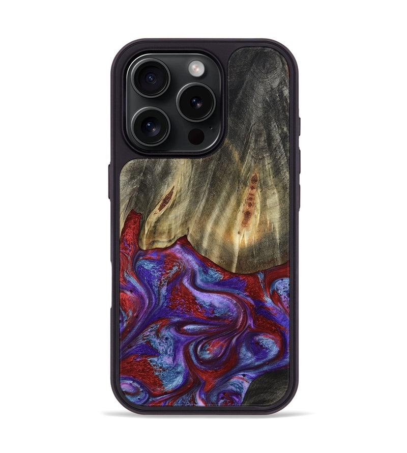 iPhone 16 Pro Wood Phone Case - Moriah (Red, 782197)