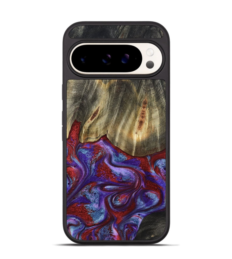 Pixel 9 Wood Phone Case - Moriah (Red, 782197)