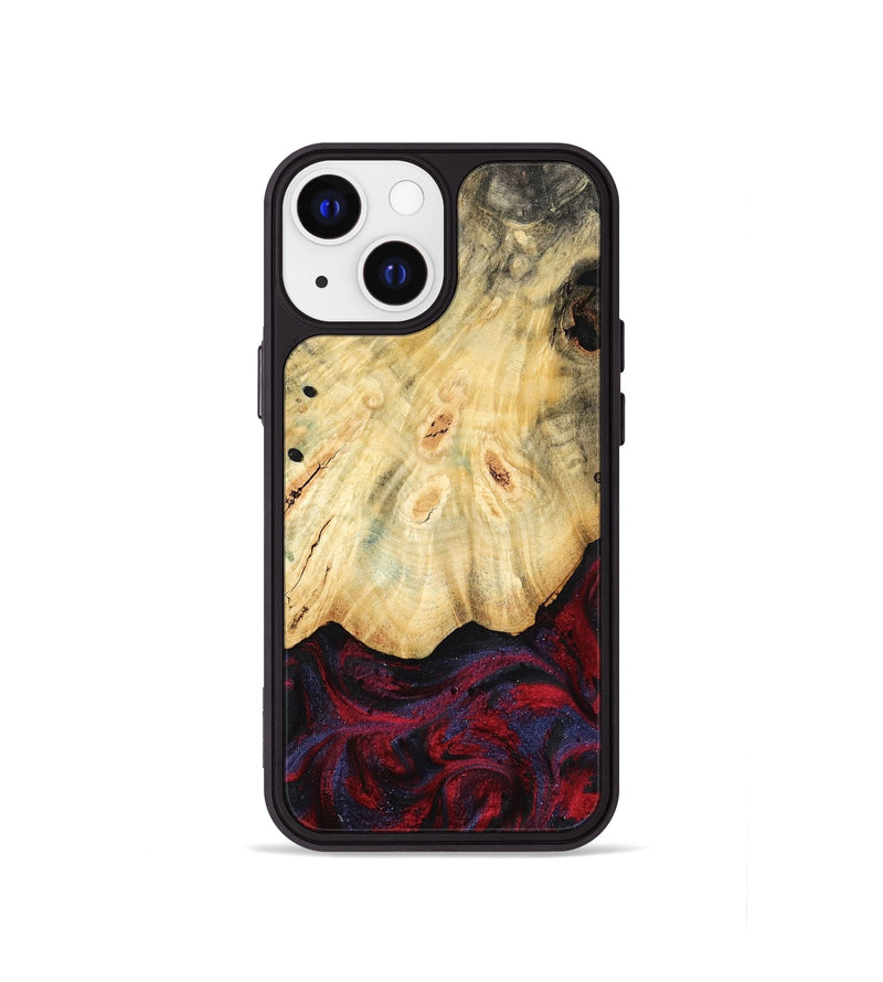 iPhone 13 mini Wood Phone Case - Zackary (Red, 782201)