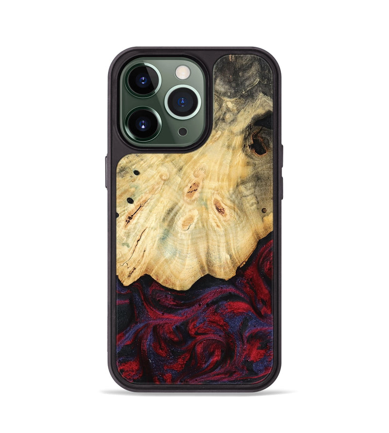 iPhone 13 Pro Wood Phone Case - Zackary (Red, 782201)