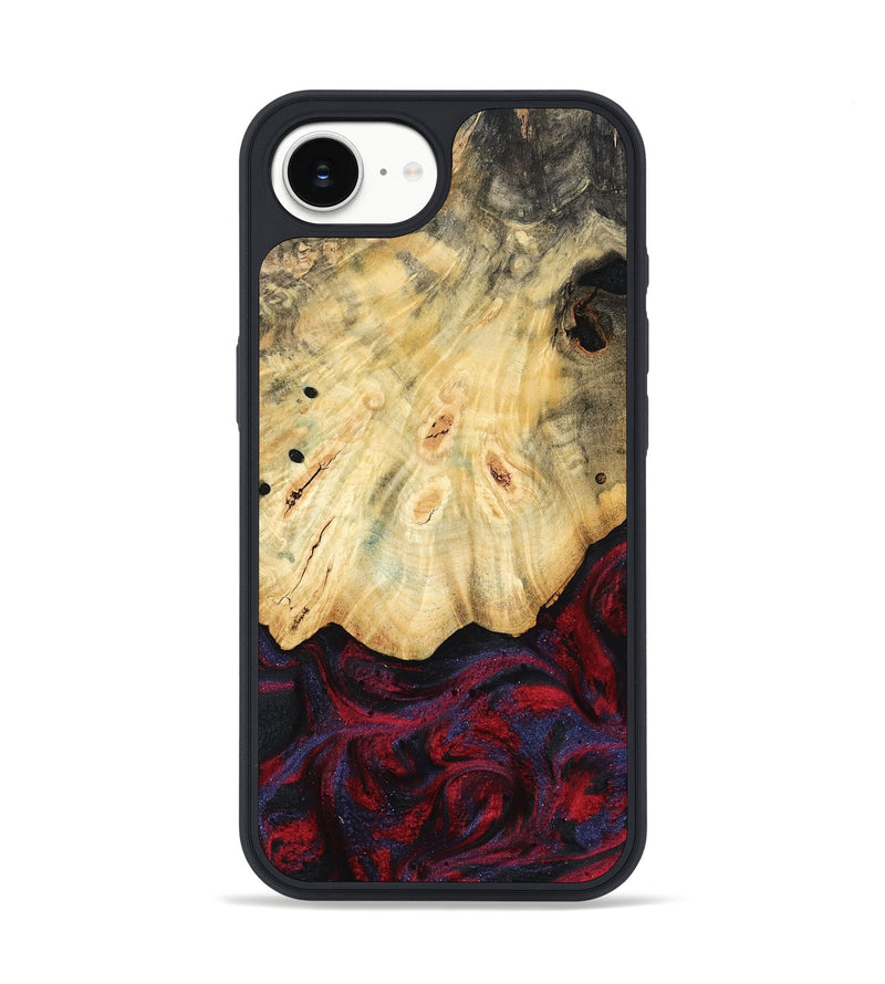 iPhone 16e Wood Phone Case - Zackary (Red, 782201)