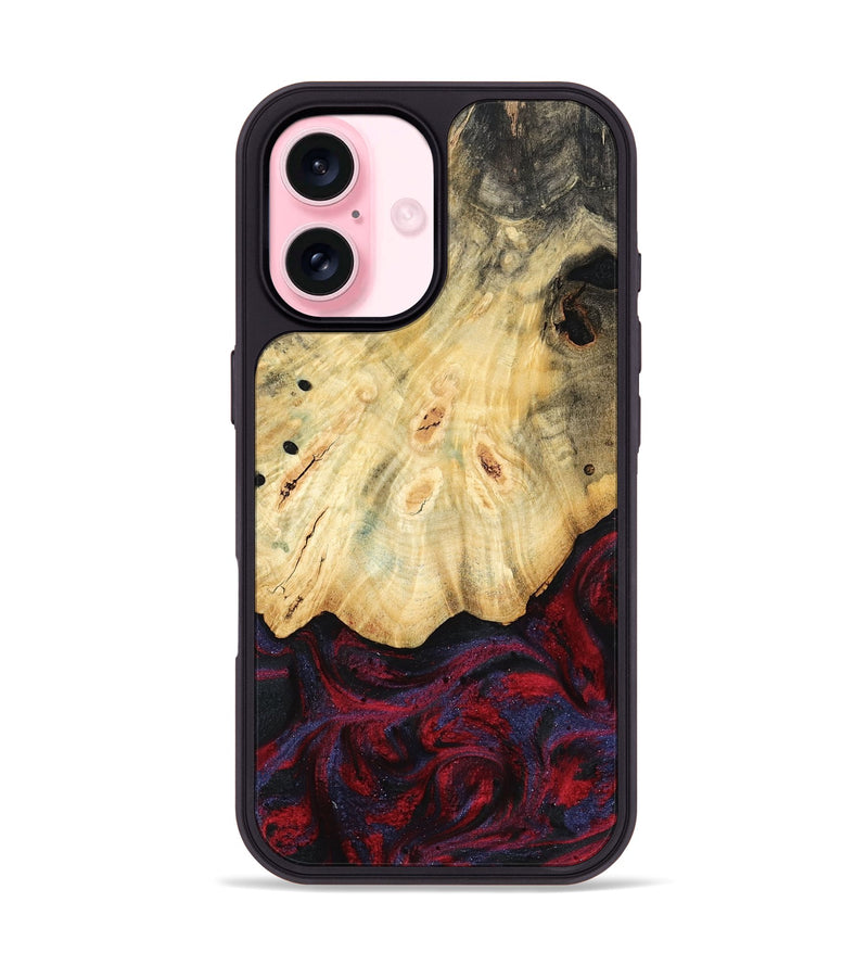 iPhone 17 Wood Phone Case - Zackary (Red, 782201)