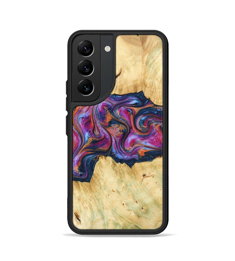 Galaxy S22 Wood Phone Case - Melodie (Blue, 782209)