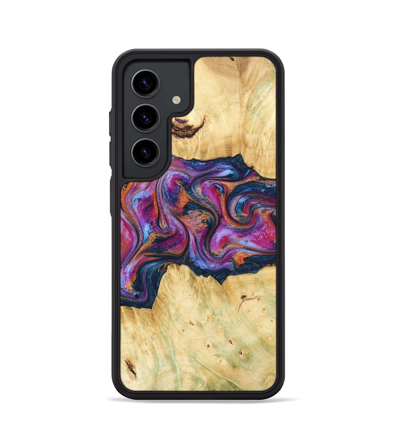 Galaxy S24 Wood Phone Case - Melodie (Blue, 782209)