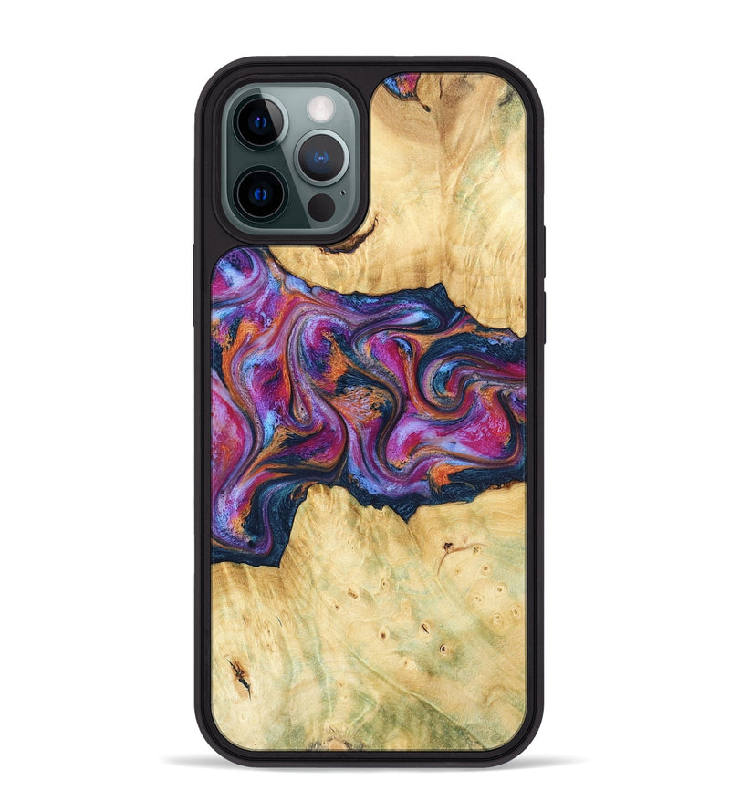 iPhone 12 Pro Max Wood Phone Case - Melodie (Blue, 782209)