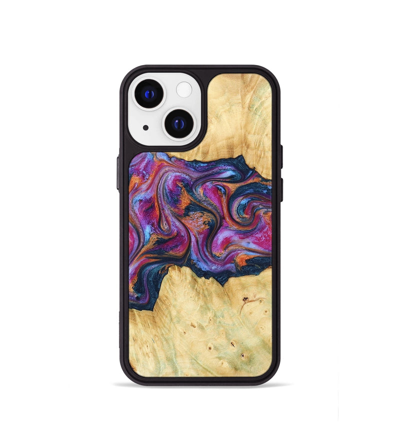 iPhone 13 mini Wood Phone Case - Melodie (Blue, 782209)