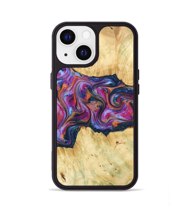 iPhone 13 Wood Phone Case - Melodie (Blue, 782209)