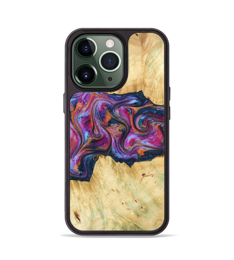 iPhone 13 Pro Wood Phone Case - Melodie (Blue, 782209)