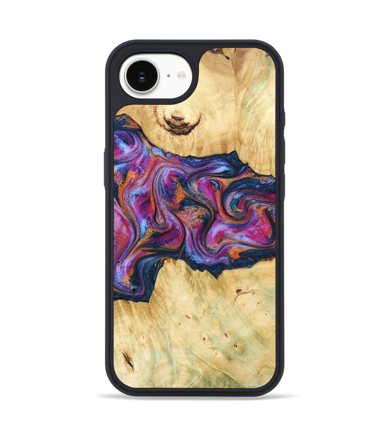 iPhone 16e Wood Phone Case - Melodie (Blue, 782209)