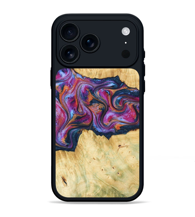 iPhone 17 Pro Max Wood Phone Case - Melodie (Blue, 782209)