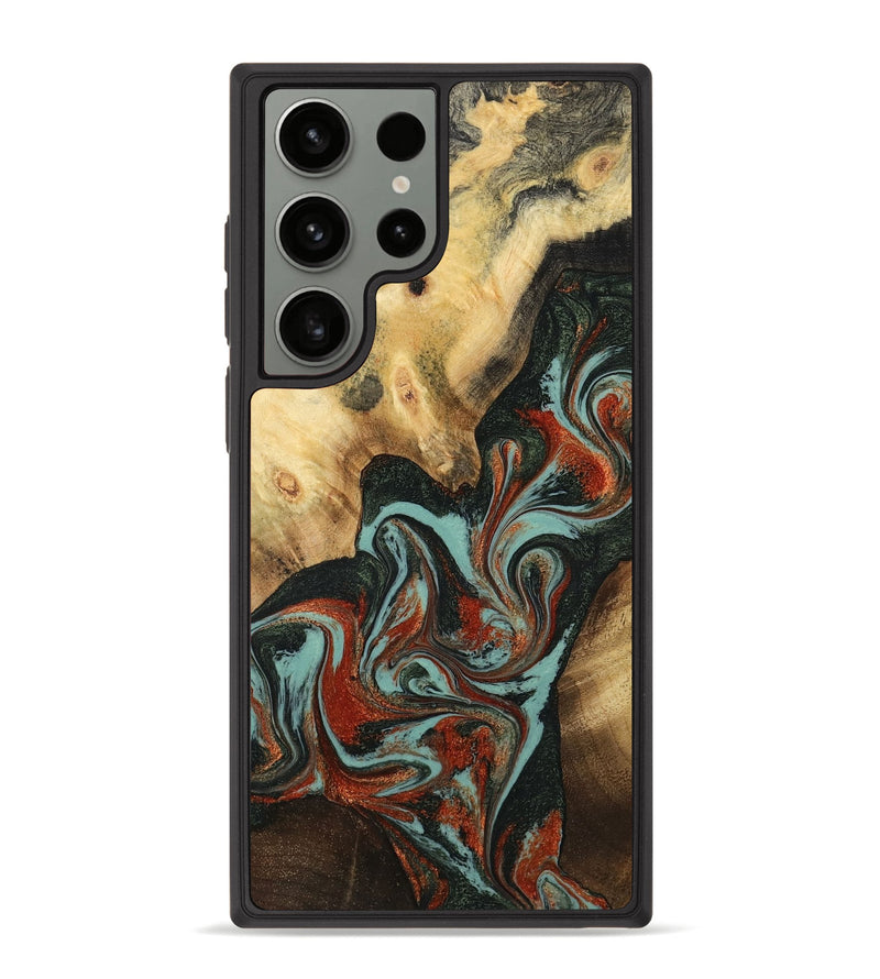 Galaxy S23 Ultra Wood Phone Case - Meir (Green, 782215)