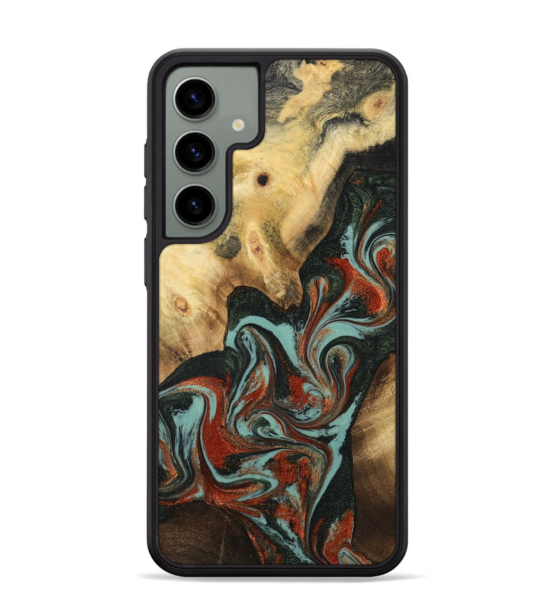Galaxy S24 Plus Wood Phone Case - Meir (Green, 782215)