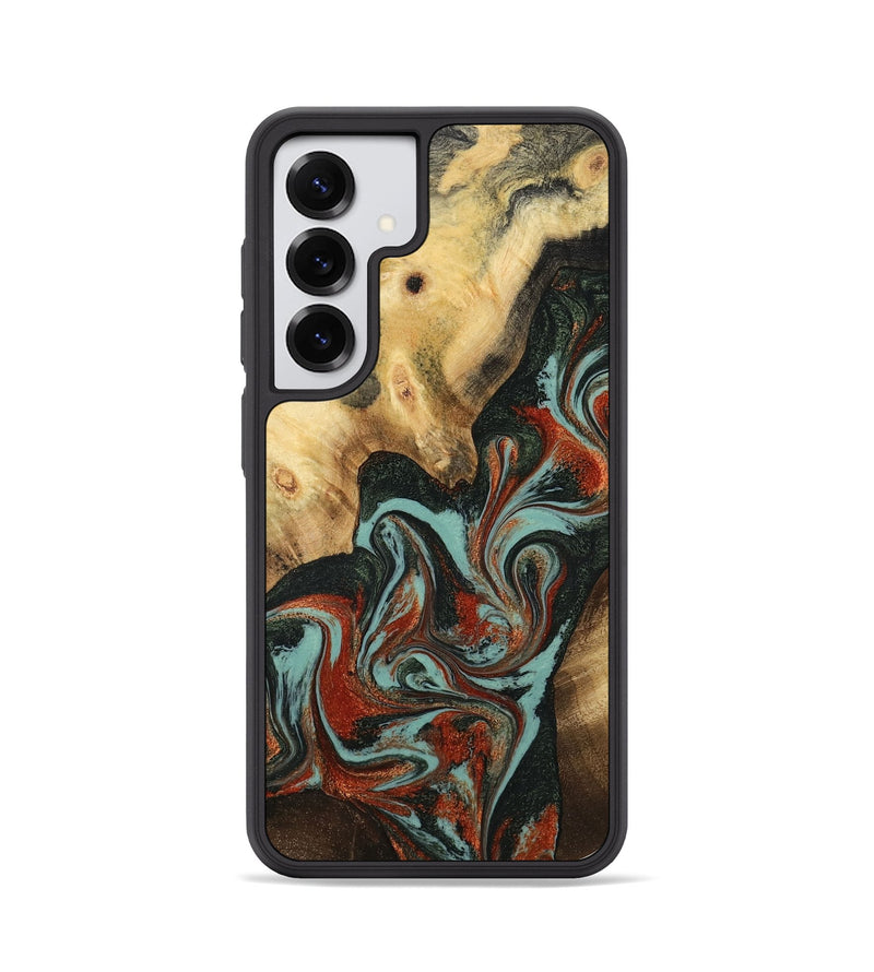 Galaxy S25 Wood Phone Case - Meir (Green, 782215)