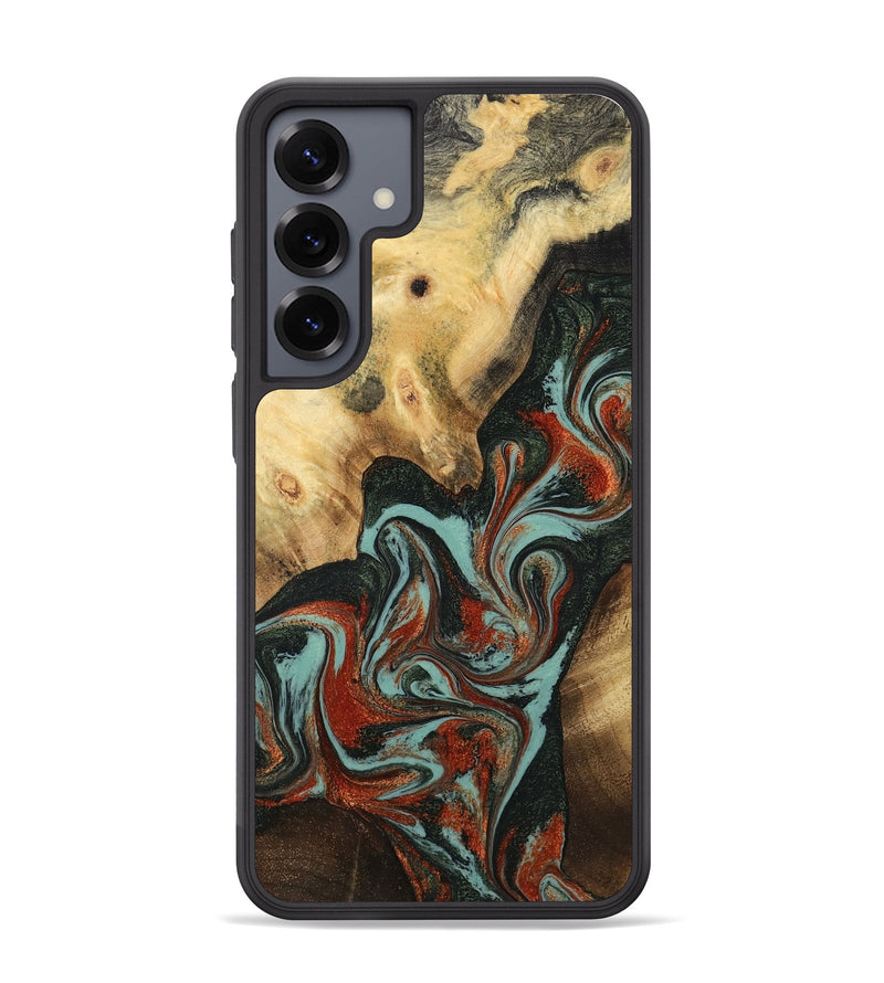 Galaxy S25 Plus Wood Phone Case - Meir (Green, 782215)