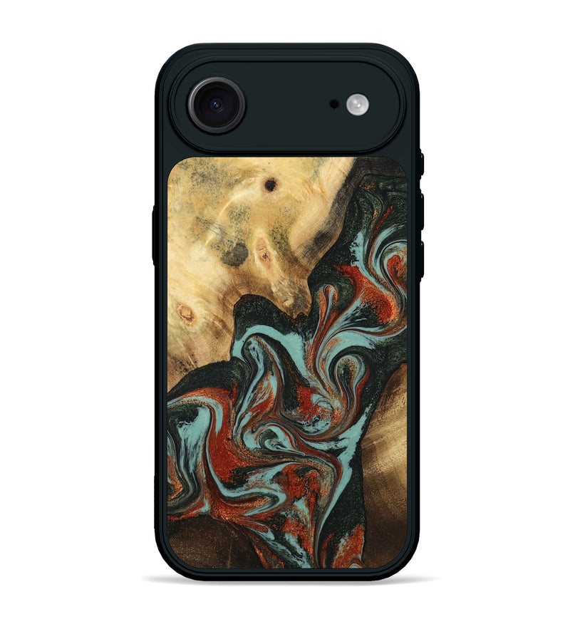 iPhone 17 Air Wood Phone Case - Meir (Green, 782215)