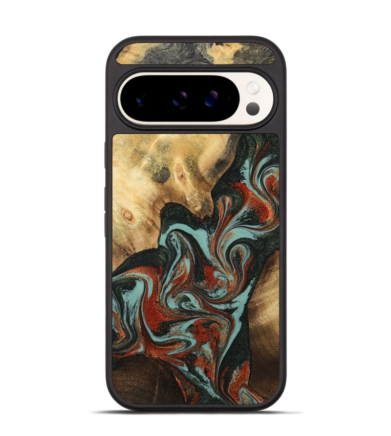 Pixel 9 Pro Wood Phone Case - Meir (Green, 782215)