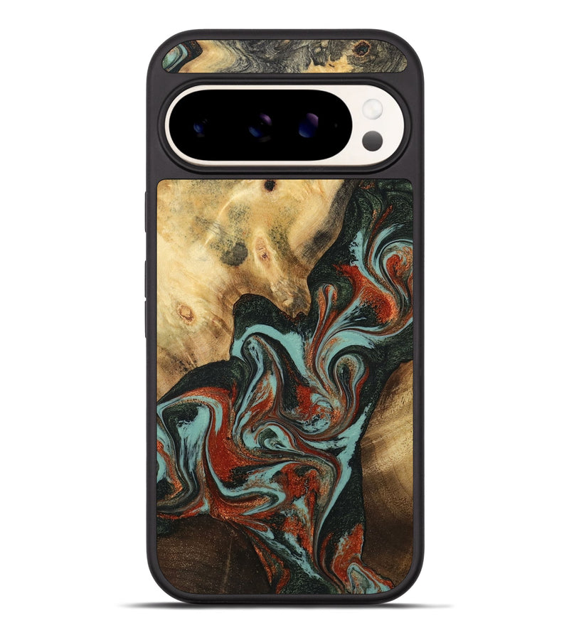 Pixel 9 Pro XL Wood Phone Case - Meir (Green, 782215)