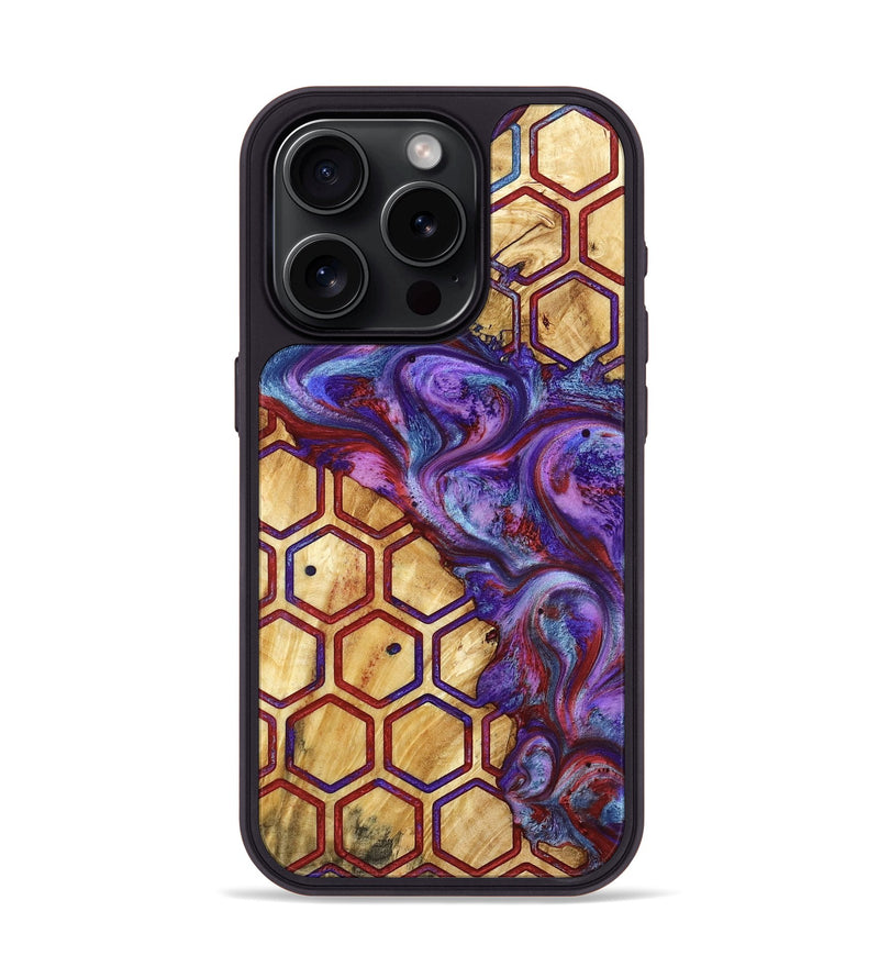 iPhone 15 Pro Wood Phone Case - Yasmeen (Pattern, 782223)