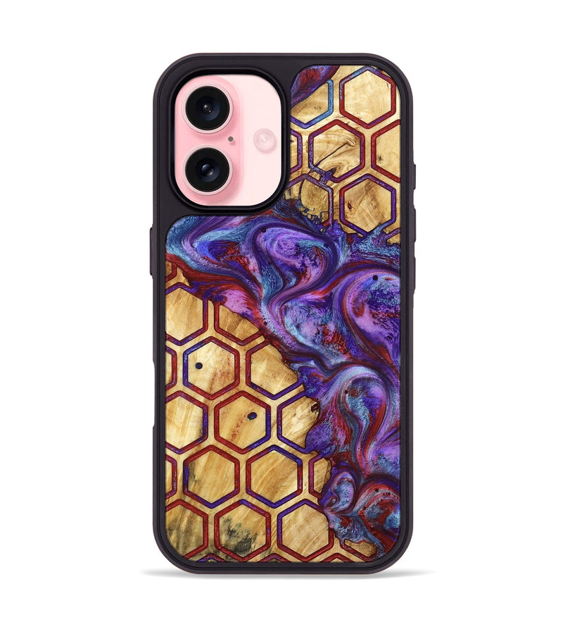 iPhone 16 Wood Phone Case - Yasmeen (Pattern, 782223)