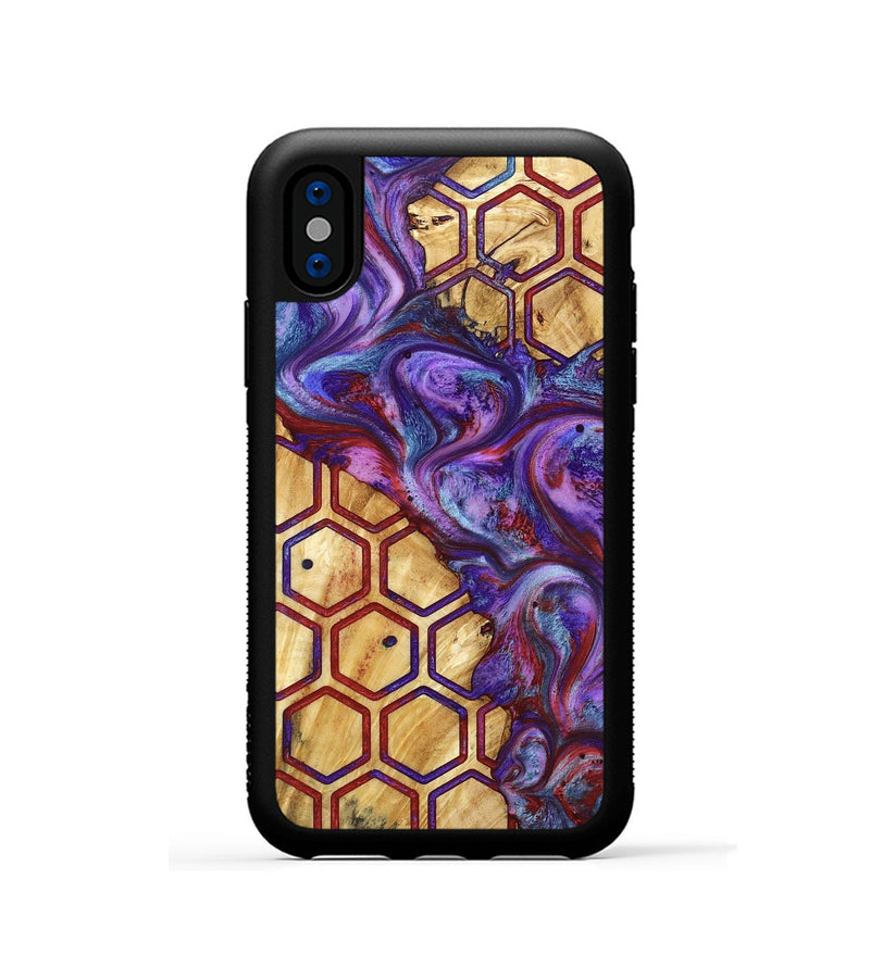 iPhone Xs Wood Phone Case - Yasmeen (Pattern, 782223)