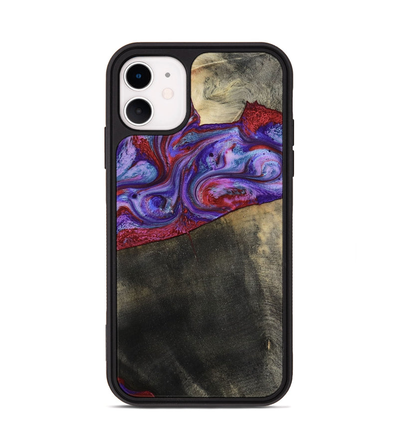 iPhone 11 Wood Phone Case - Candice (Purple, 782284)