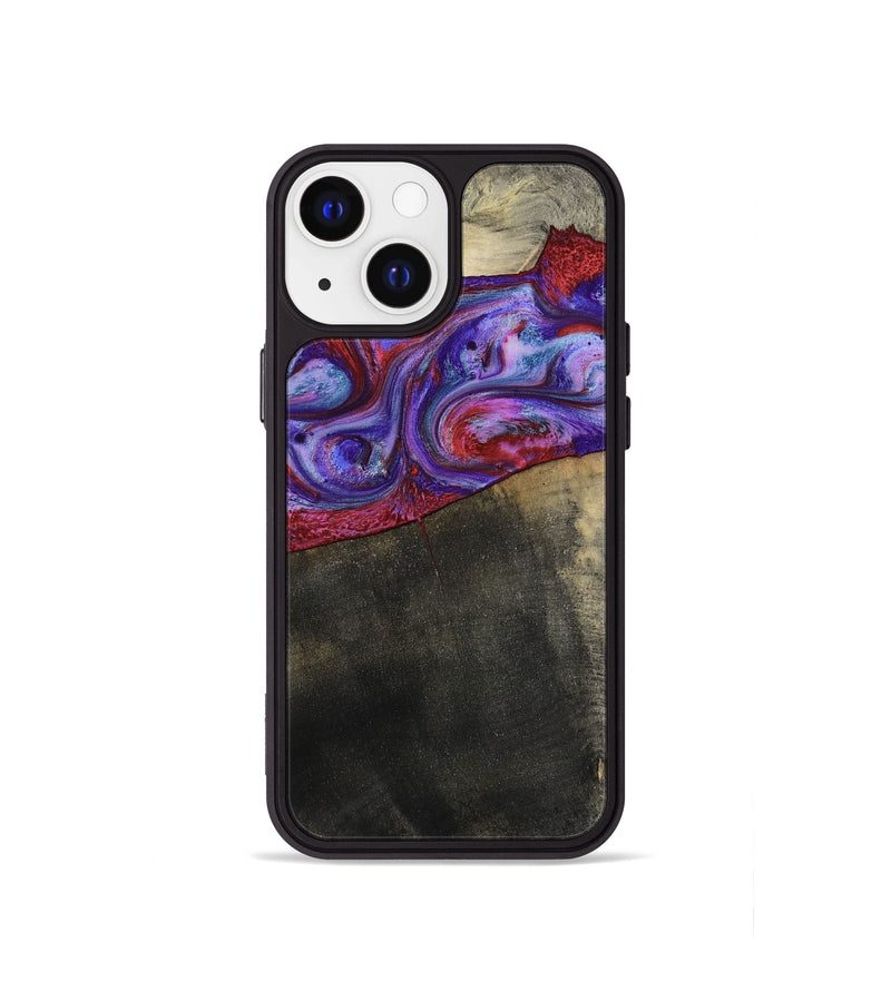 iPhone 13 mini Wood Phone Case - Candice (Purple, 782284)