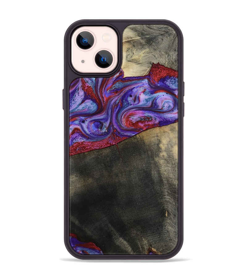 iPhone 14 Plus Wood Phone Case - Candice (Purple, 782284)