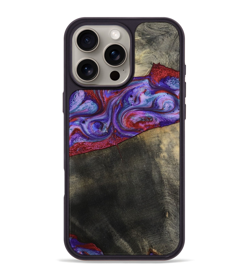 iPhone 16 Pro Max Wood Phone Case - Candice (Purple, 782284)