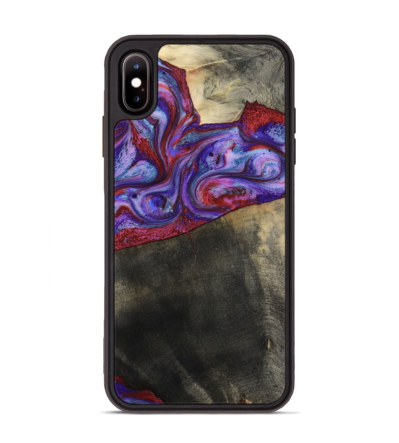 iPhone Xs Max Wood Phone Case - Candice (Purple, 782284)