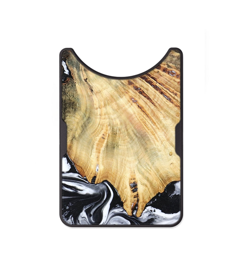 Alloy Wood Wallet - Jemma (Black & White, 782289)