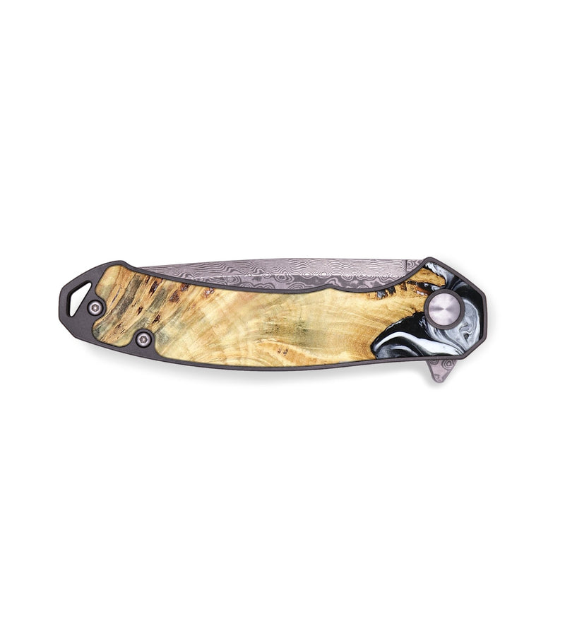EDC Wood Pocket Knife - Jemma (Black & White, 782289)
