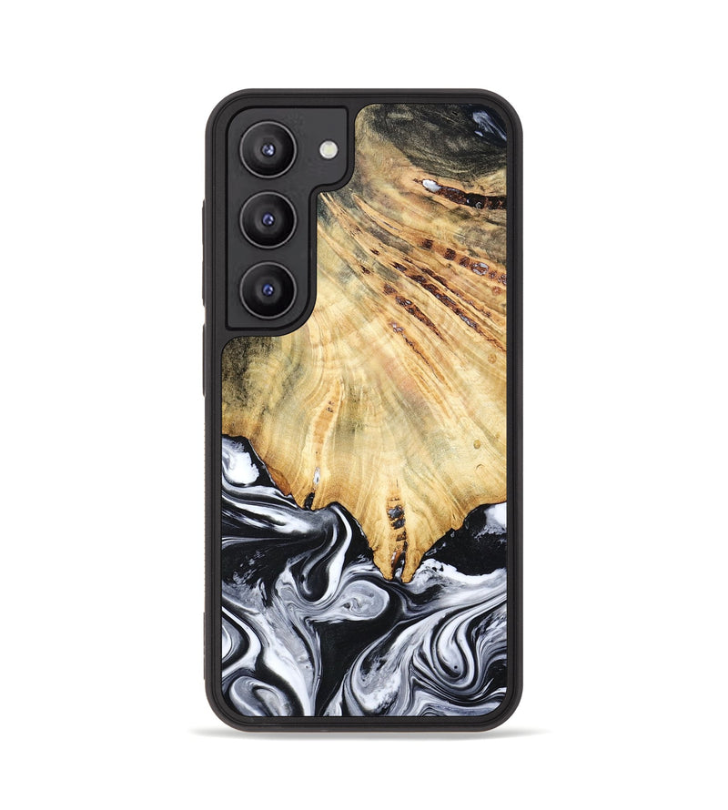 Galaxy S23 Wood Phone Case - Jemma (Black & White, 782289)