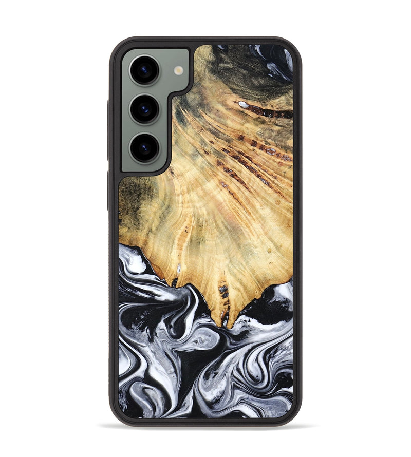 Galaxy S23 Plus Wood Phone Case - Jemma (Black & White, 782289)