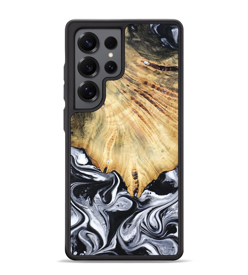 Galaxy S25 Ultra Wood Phone Case - Jemma (Black & White, 782289)