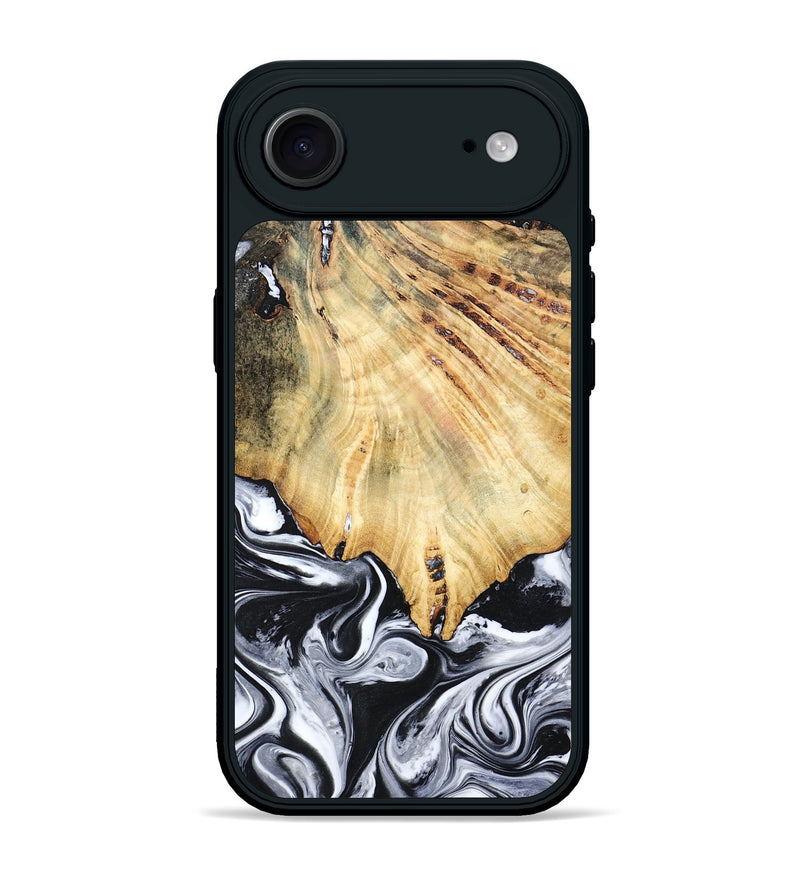 iPhone 17 Air Wood Phone Case - Jemma (Black & White, 782289)