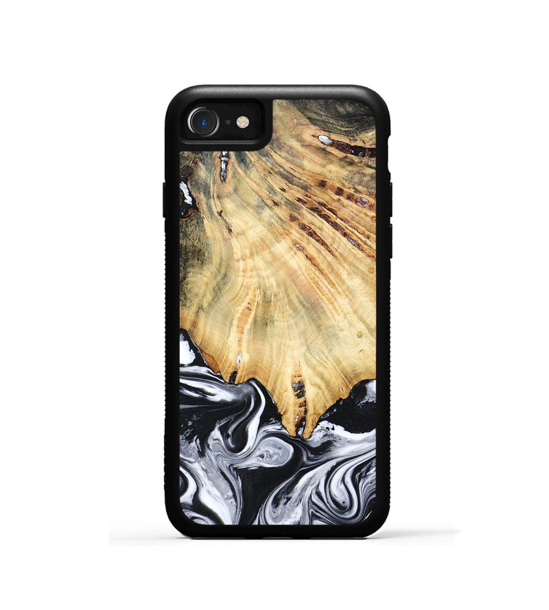 iPhone SE Wood Phone Case - Jemma (Black & White, 782289)
