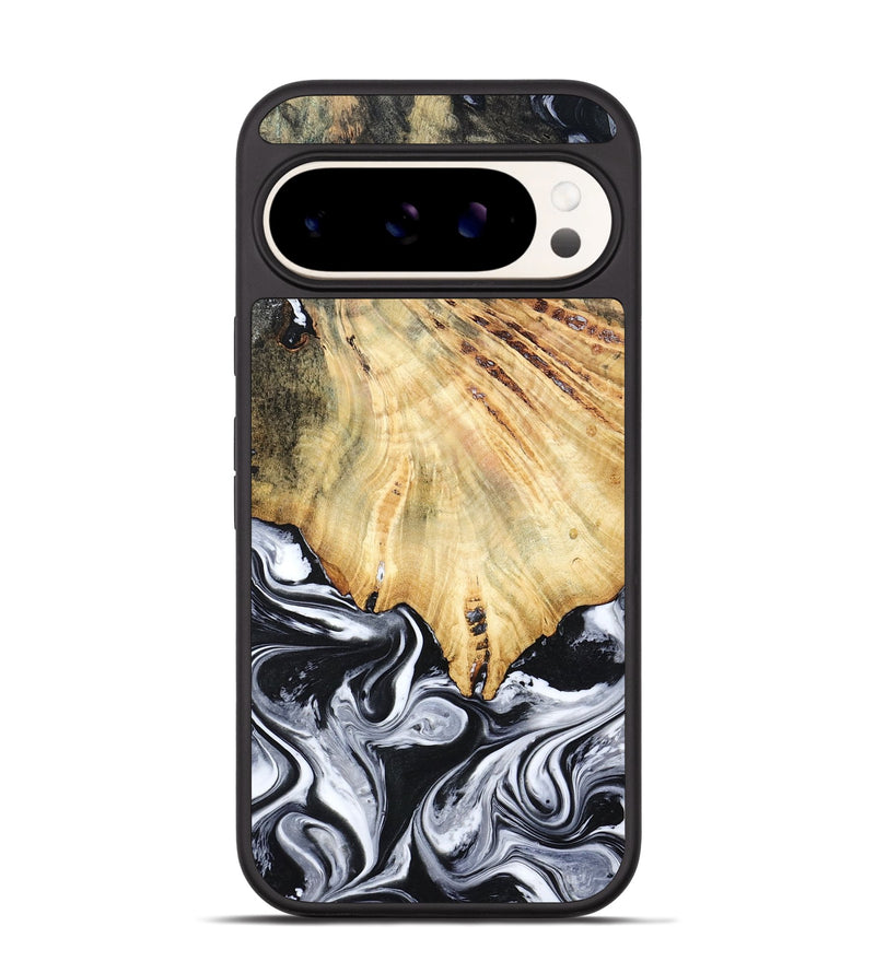 Pixel 9 Pro Wood Phone Case - Jemma (Black & White, 782289)