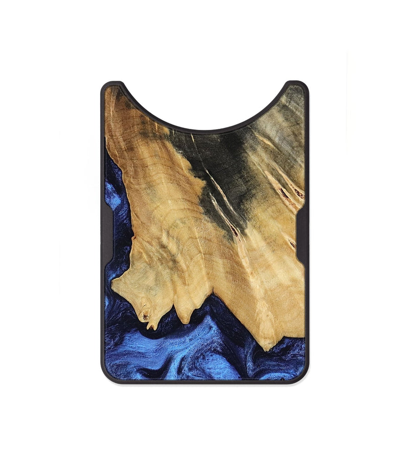 Alloy Wood Wallet - Elenora (Blue, 782298)