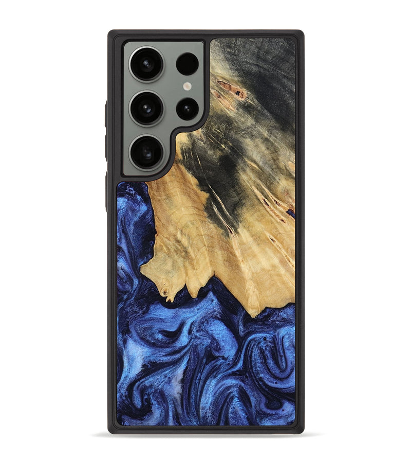 Galaxy S23 Ultra Wood Phone Case - Elenora (Blue, 782298)
