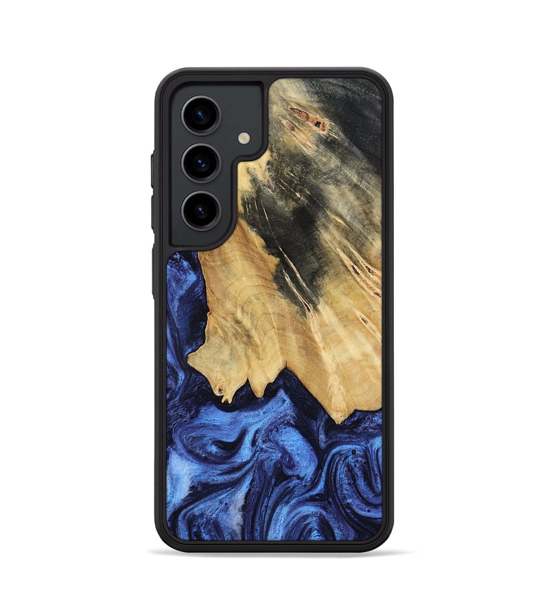 Galaxy S24 Wood Phone Case - Elenora (Blue, 782298)