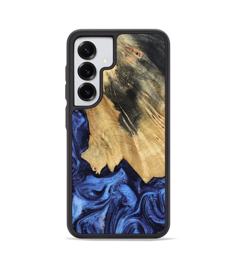 Galaxy S25 Wood Phone Case - Elenora (Blue, 782298)
