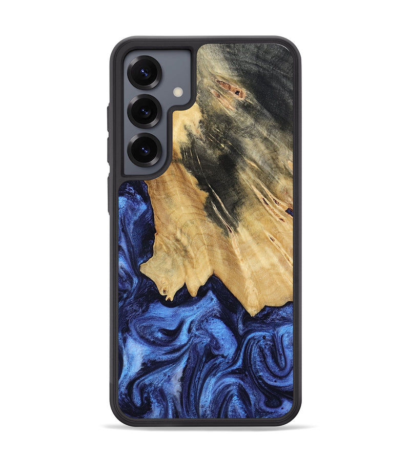 Galaxy S25 Plus Wood Phone Case - Elenora (Blue, 782298)
